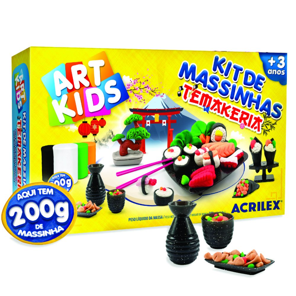 Kit massinha de modelar temakeria