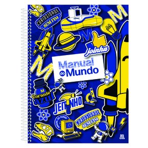 Caderno Universitário Manual do Mundo - 80 Folhas, Pacote com 4 Unidades