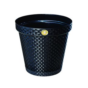 vaso rattan preto 10litros