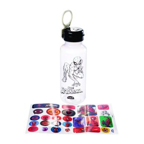 garrafa 600ml adesivo homem aranha