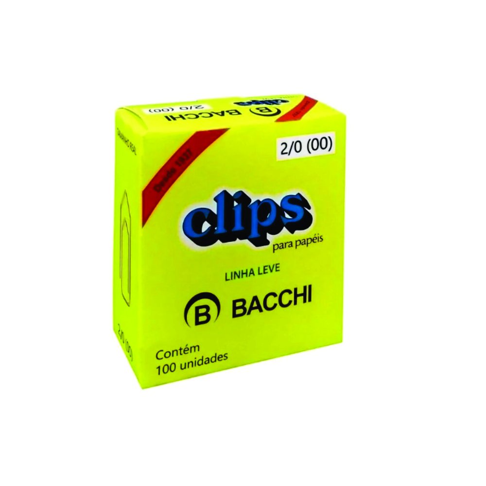 Clips 2/0 LL Bacchi - 100 unidades