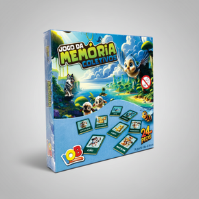 Jogo da Memória Coletivos em Madeira – 24 Peças